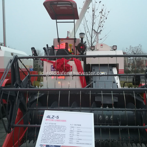 Self-propelled grain harvester menggabungkan rice harvester